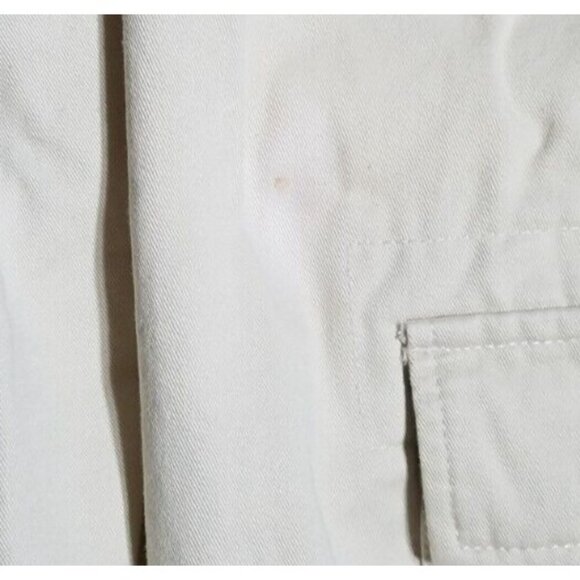 Cargo Shorts Emergency Exit Cotton Stone Color Flat Front Pockets Men's 34 NWT - Picture 3 of 13